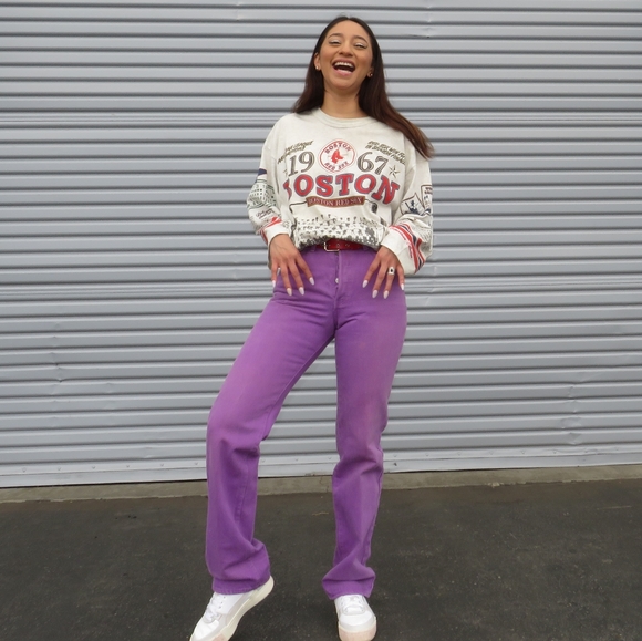 Amethyst highwaist Levi's 501 - Picture 4 of 4